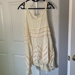 Free people cream dress/nightgown